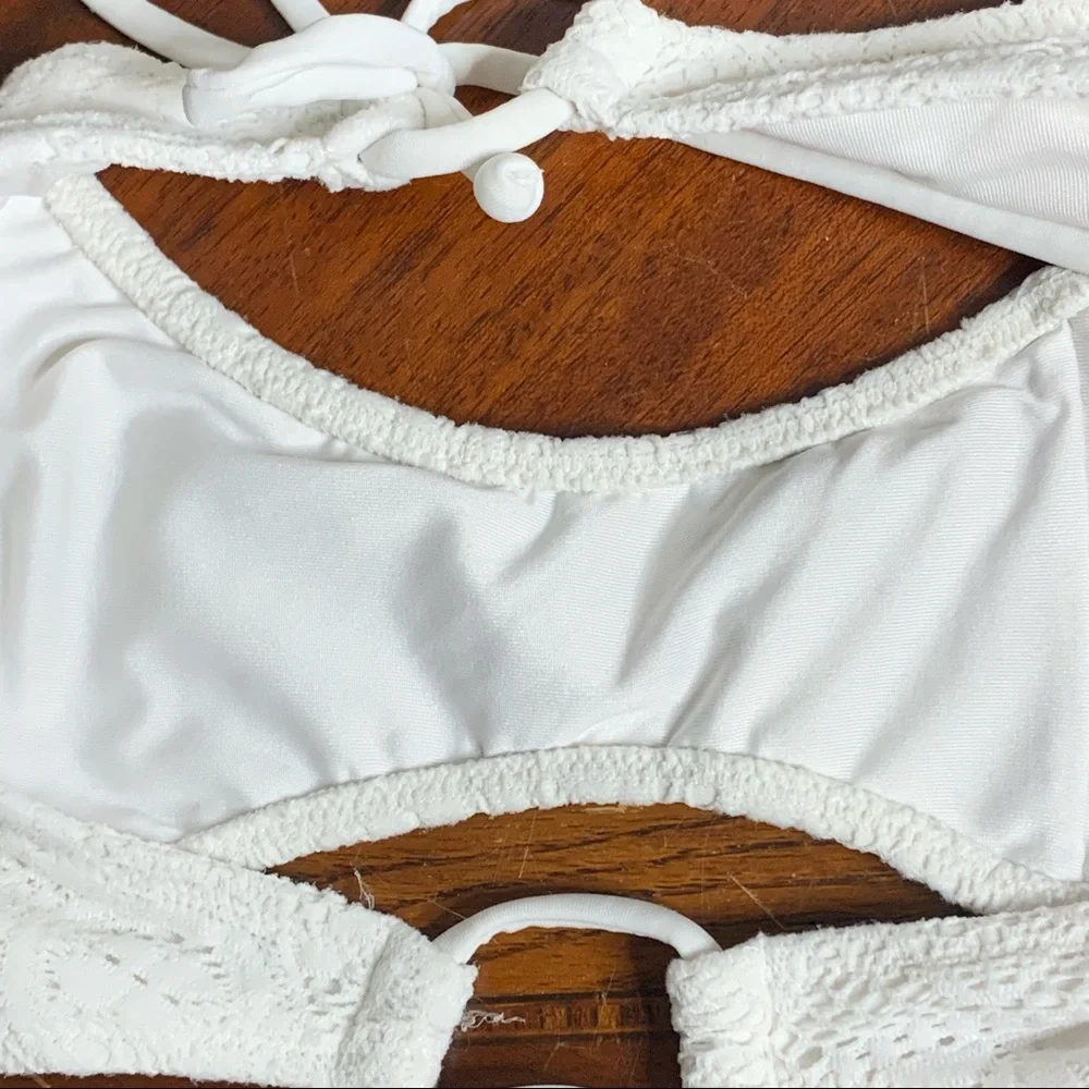 Victoria’s Secret Loop Tie Lace Swim Bikini Bottoms